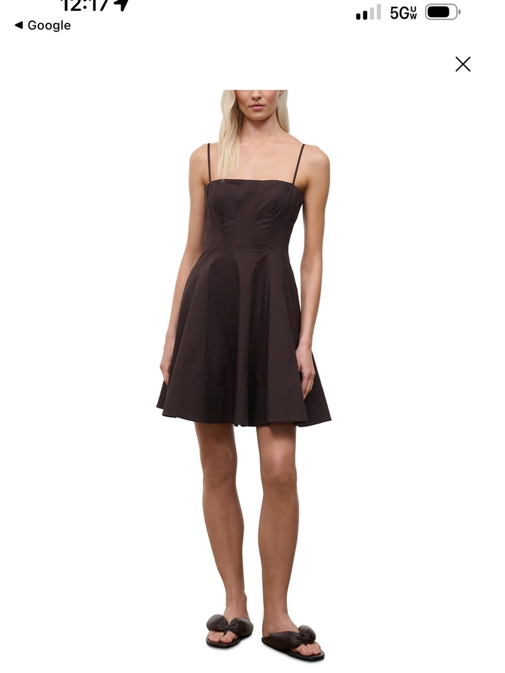 STAUD Brown Mini Dress